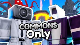 COMMONS ONLY in ENDLESS MODE Toilet Tower Defense