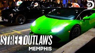 Lamborghini Huracan vs a Truck  Street Outlaws Memphis