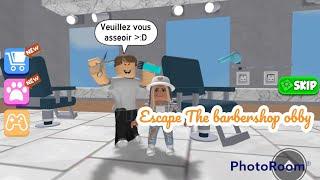 Roblox  sur ipad - Escape game salon de coiffure - Escape the barbershop obby