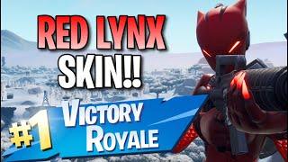 Red Lynx Skin 9 Solo Elims - Fortnite Battle Royale Gameplay