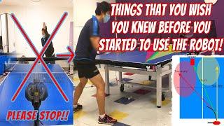Table Tennis Tips - How to use a ping pong robot things to know Ft. Amicus Prime 탁구 로봇 사용할때 주의할점