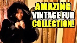 Ep45 COME THRIFT WITH US FOR VINTAGE TREASURE + FUR FASHION SHOW - KARENS FUR COAT COLLECTION