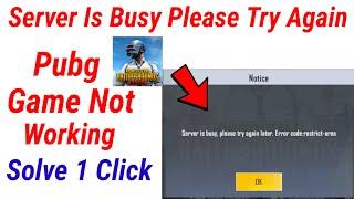 server is busy please try again later error code restrict areabgmi server is busy please try again