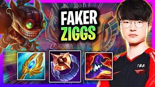 FAKER CHILLING WITH ZIGGS MID  T1 Faker Plays Ziggs Mid vs Yone  Season 2024