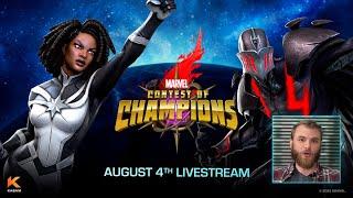 Narrative AND Content Roadmaps  August Content  Marvel Contest of Champions