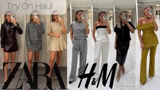 Huge  ZARA and H&M **  TRY ON HAUL  ** Full Outfit   Ideas