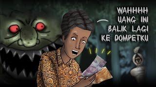 Uang Setan Pembawa Musibah #HORORMISTERI  Kartun hantu Animasi Horor Cerita Misteri