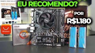 CHEGOU O KIT RYZEN DO ALIEXPRESS COM RYZEN 5 5600 16GB E B450 COMPLETO POR R$1180 RECOMENDO?