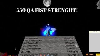 ROBLOX SUPER POWER TRAINING 550QA FIST STRENGHT...