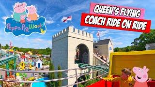 Fly Above PEPPA PIG WORLD on The Queens Flying Coach Ride May 2023 4K