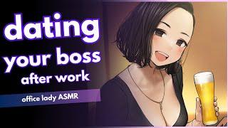 On an Afterwork Date With Your Beautiful Boss  Office Lady ASMR F4M