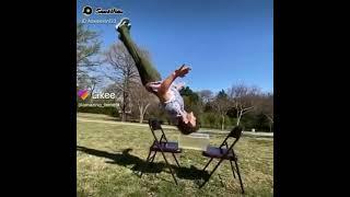 Man stunt with under chair unbelievable video  Funny clip #short #funny #love