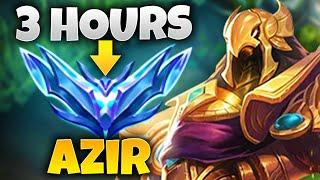 THIS is how you CLIMB to DIAMOND in 3 HOURS...with ONLY Azir Season 14