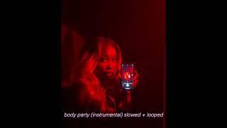 body party instrumental slowed + looped