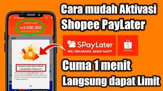 Cara Aktifkan Spaylater Terbaru Bagi Pemula  100% Berhasil‼️  Aplikasi Shopee