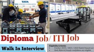 TATA Gotion Green Energy Recruitment Drive  walk in interview  Diploma Engineering & ITI Job