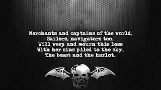 Avenged Sevenfold - Beast And The Harlot Lyrics on screen Full HD