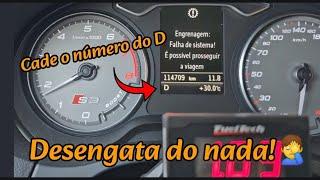 Problema Câmbio Audi S3 Engrenagem E possível prosseguir viagem favor frear e engrenar novamente