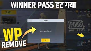 Pubg Lite Wp Removed Pubg Lite Winner Pass Remove Problem Fix Pubg Lite New Update 0.28.0  Today