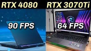 RTX 4080 12GB Laptop Vs RTX 3070Ti 8GB - How Much Faster??