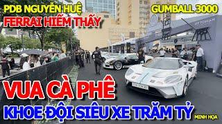 CHOÁNG NGỘP - ÔNG VUA CÀ PHÊ VIỆT NAM ĐEM KHOE DÀN SIÊU XE FERRARI TRĂM TỶ & ĐẠI HỘI GUMBALL 3000