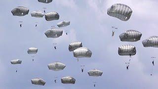 US Army Paratroopers Airborne Operation & Heavy Drop In Italy