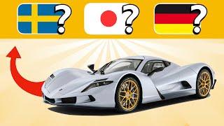 QUIZ AUTO  DEVINE LE PAYS DE CES VOITURES DE SPORT⎢CAR LOGO QUIZ⎢25 Supercars à trouver   