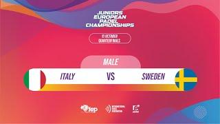  Italy vs Sweden  - Male Quarterfinals - JUNIORS EUROPEAN PADEL CHAMPIONSHIPS 2022