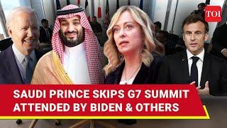 Saudis MBS Skips G7 Summit Despite Italys Invite Prince Says Sorry To Meloni Explains Why