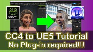 Character Creator 4 to Unreal Engine 5.4 UE5  without Unreal Live Link & Auto Setup Plugin