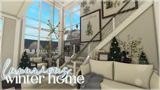 Bloxburg  Luxurious Winter Family Home  Roblox  House Build