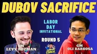 PINOY GRAND MASTER DUBOV STYLE SACRIFICE PLAY DUROG ANG NO.1  YOUTUBER Gothamchess vs Barbosa