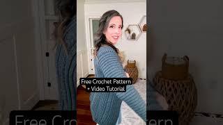 Free Crochet Cardigan Pattern. Easy construction with only 2 seams