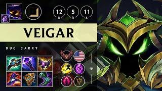 Veigar Carry vs KaiSa Legendary - NA Grandmaster Patch 14.18