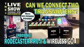 RodeCaster Pro II and Two Wireless Go II Transmitter Connected? IS IT POSSIBLE & Go Power Unboxing.