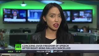 Free speech or hate speech Tensions rise as right-wing rallies cancelled in US