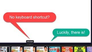 Canva Hide Page - Keyboard Shortcut Workaround