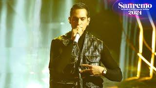 Sanremo 2024 - Mahmood canta Tuta gold