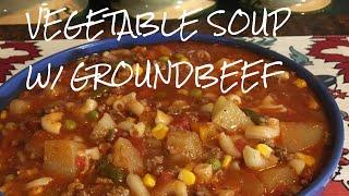 VEGETABLE SOUP WGROUNDBEEF