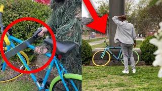 BLAKE CATCHES BIKE THIEF WITH THIS PRANK  The Adley Show