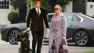 Ben Affleck suits up as he arrives at his LA office with luggage amid split rumors with Lopez