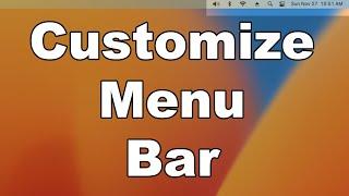 How To Customize The Menu Bar & Control Center In macOS  Add Or Remove Icons Or Hide The Bar