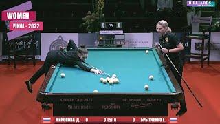 Финал КК-22 Миронова - Брытченко. Бильярд свободная пирамида американка. Billiards.