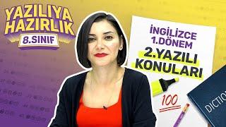 KİM 100 İSTER? 8. Sınıf İngilizce 1. Dönem 2. Yazılıya Hazırlık Konu Tekrarı Test Çözümü 2023