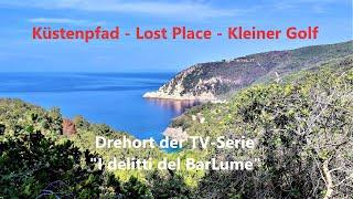 Wandern in der Toskana - Küstenpfad - Lost Place - kleiner Golf und Drehort einer TV-Serie2022 4k
