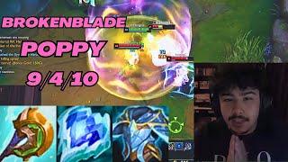 G2 BROKENBLADE PLAYS POPPY VS JAX TOP EUW CHALLENGER PATCH 13.11 League of Legends Full Gameplay