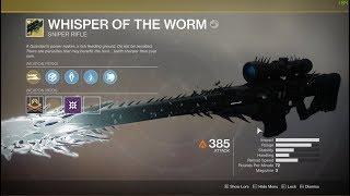 Destiny 2 - BLACK SPINDLE - WHISPER OF THE WORM SECRET MISSION