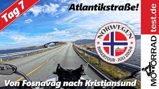 Motorrad-Tour Norwegen  Tag 7 Von Fosnavag über die Atlantik-Straße nach Kristiansund