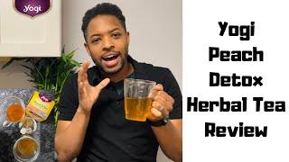 Yogi Peach Detox Tea Review - Healthy Cleansing Formula Caffeine Free Herbal Tea - Hot & Iced