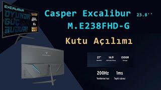 Casper Excalibur 23.8 Monitör - M.E238FHD-G Oyuncu Monitörü Kutu Açılımı